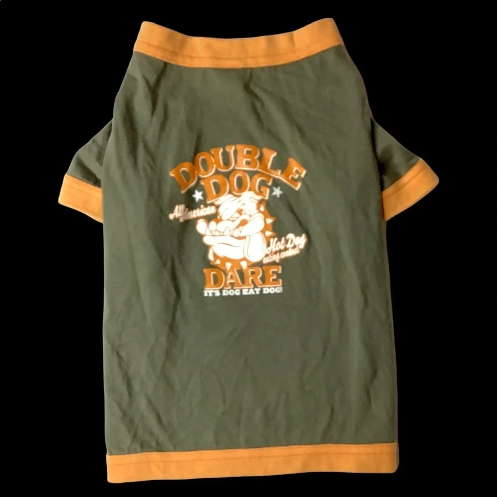 Army Green Dog Statement Tee